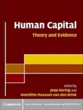 Human Capital : advances in theory and evidence